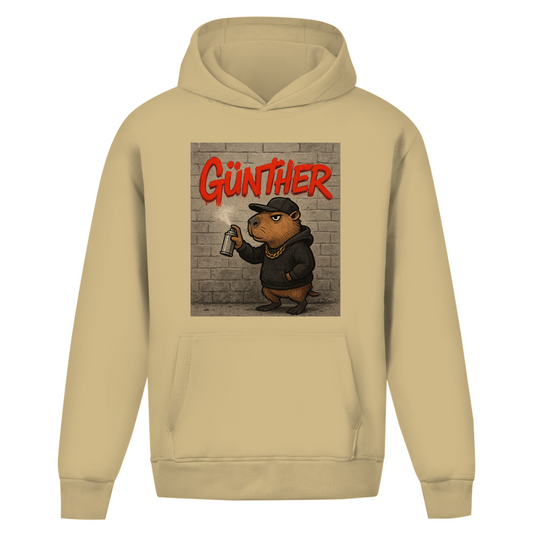Oversize Hoodie Ohne Kordel (Günther das Capybara)Streetlegacy