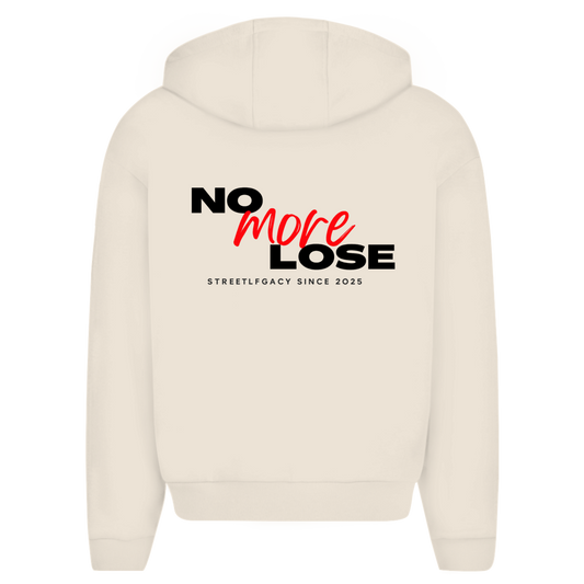 Herren Oversize Zipper Hoodie (No more lose)