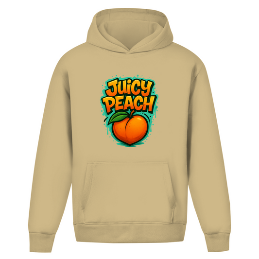Oversize Hoodie ohne Kordel Graffiti style (Juicy Peach)Streetlegacy